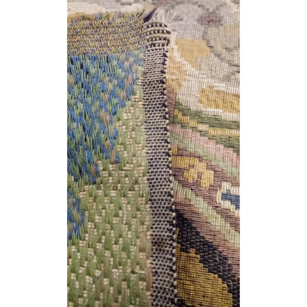 Antique Egyptian Revival Hand Woven Tapestry Middle Eastern Scene 48